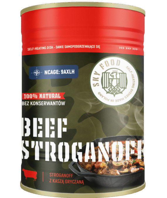 BEEF STROGANOFF  Stroganoff z kaszą gryczaną