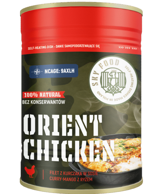 ORIENT CHICKEN Filet z kurczaka w sosie curry-mango z ryżem